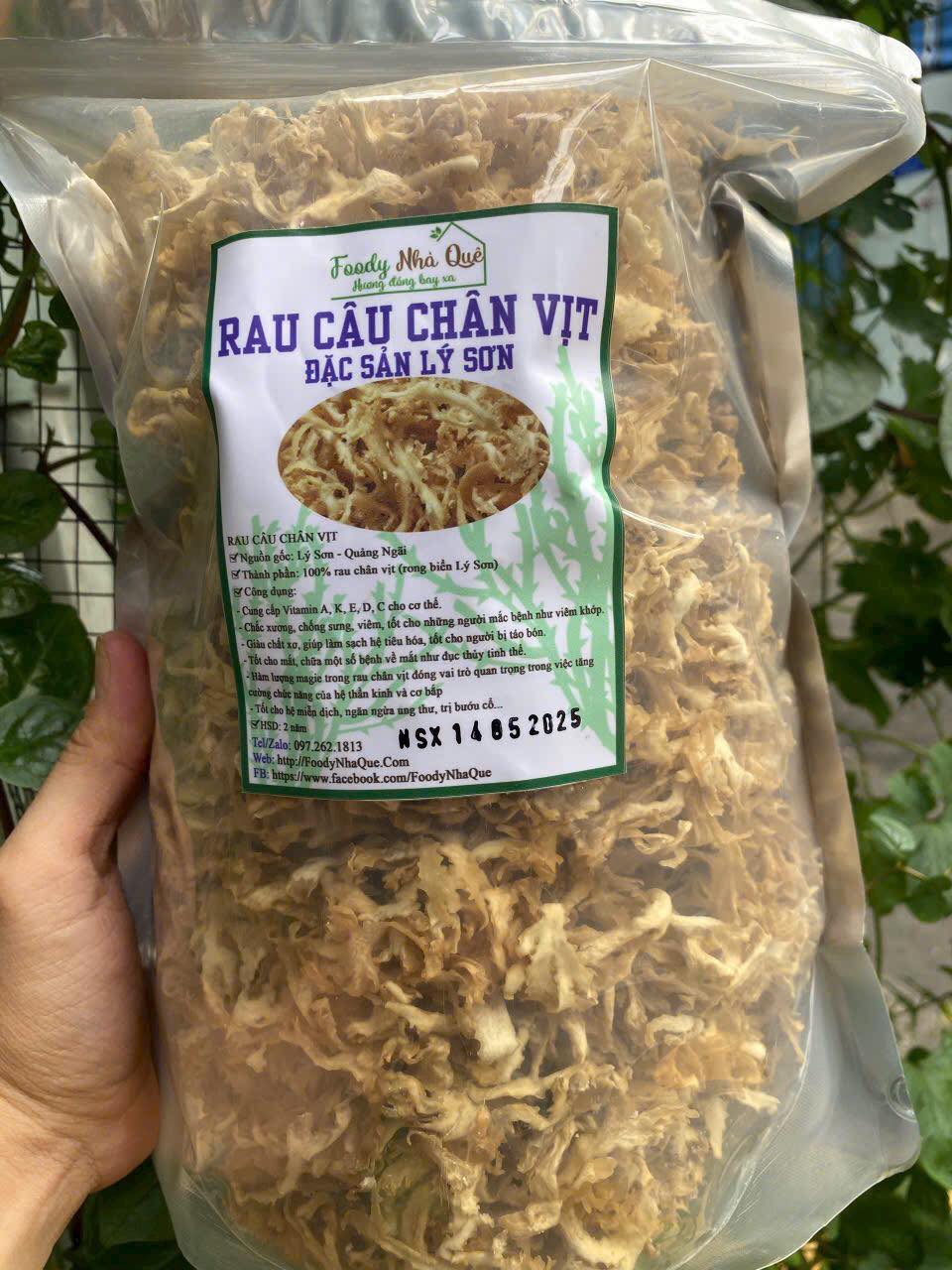 rau-cau-chan-vit-kho rau chân vịt khô